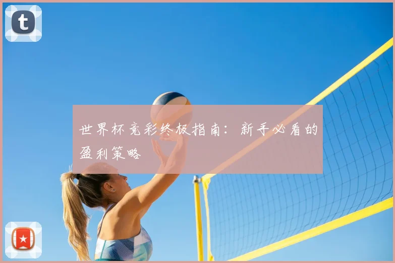 世界杯竞彩终极指南：新手必看的盈利策略